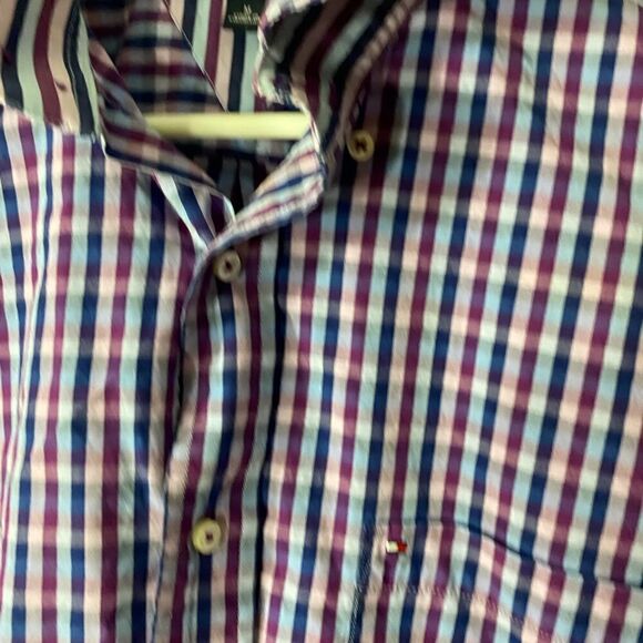 Tommy Hilfiger 80,s 2-ply Fabric Men’s Casual Button Down Shirt Medium - Picture 6 of 7